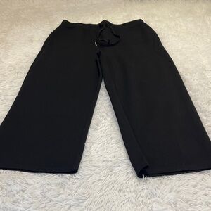 CARACILIA Cozy Black WOMENS SIZE XL PULL ON PANTS DRAWSTRING ELASTIC WAISTBAND